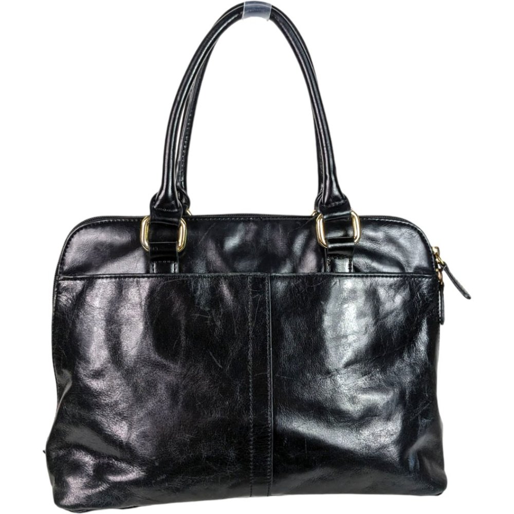 Giani Bernini Black Genuine Leather Satchel - Picture 7 of 16
